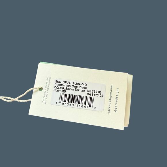 Carve Designs Sandhaven One-Piece Swimsuit Bloom Texture Medium NWT - Picture 10 of 10